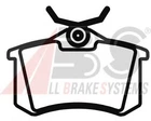 Колодка тормозов. диск. AUDI/FORD/SEAT/VW задн. (выр-во ABS) A.B.S. (366231)