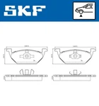Гальмівні колодки передні дискові SKF (VKBP 80008)