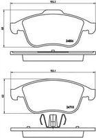 Гальмівні колодки дискові Brembo (P68047)