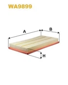 Фильтр воздуха WIX FILTERS 158/4 = WA9899 WIX Filters (WA9899)