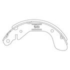 Тормозные колодки барабанные HI-Q (SA129)
