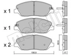 Комплект тормозных колодок (дисковых).) METELLI 22-0787-0 Metelli (2207870)