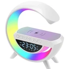 Настольная смарт лампа-ночник G-Smart RGB 15W Light Sound Machine White (5712CS557)