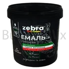 Емаль акрилова для дерева, металу та бетону ZEBRA 0,7 кг RAL 8017 88 темно-коричнева глянцева