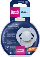 Пустышка силиконовая динамическая Lovi Prime 0-6 месяцев Baby Blue (34/416)