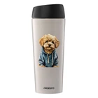 Термокухоль ARDESTO Coffee Time Maltipoo 450мл, нержавіюча сталь, бежевий (AR2645MP)