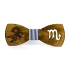 Дерев'яний метелик Gofin знак зодіаку скорпіон GBDH-8281