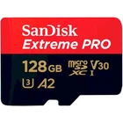 Карта пам'яті Sandisk 128GB microSDXC C10 UHS-I U3 R200/W90MB/s Extreme Pro V30 + SD (SDSQXCD-128G-GN6MA)