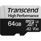 Карта пам'яті Transcend 64GB microSDXC 340S UHS-I U3 A2 + ad (TS64GUSD340S)