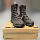 Берцы тактические Salomon QUEST 4D Forces 2 High GTX, р. 44 (9.5), цвет Коричневый (Earth), GoreTex, берцы армейские