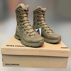 Берці тактичні Salomon QUEST 4D Forces 2 High GTX, р. 41 1/3 (7.5), колір Койот, GoreTex, берці армійські L47234200