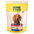 Беззерновой гипоаллергенный сухой корм Home Food для взрослых собак малых пород Утка и индейка