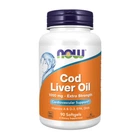 Жир печени трески Now Foods Cod Liver Oil жирные кислоты омега 3 1000 мг 90 гелевых капсул