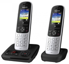 Telefon stacjonarny Panasonic Duo Black (KX-TGH722GS)