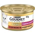 Влажный корм Purina Gourmet Gold Двойное удовольствие с уткой и индейкой 85 г