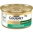 Влажный корм Gourmet Gold террин с кроликом 85 г