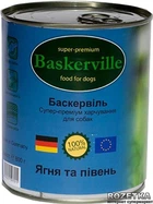 Вологий корм для собак Baskerville Ягня і півень