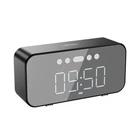 Колонка портативна з годинником XO F41 Mirror Clock Bluetooth чорний