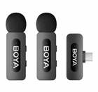 Петличный микрофон (2 шт.) BOYA BY-V20 для iPhone и Android (USB Type-C) профессиональный беспроводной (50003)