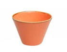 Салатник фарфоровый конусный Orange глубокий Porland 390 мл 11,5 см 368211/O