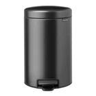Бак для мусора с педалью Brabantia NewIcon Pedal Bin 12 л графитовый 233487 (00801278)