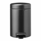 Бак для мусора с педалью Brabantia NewIcon Pedal Bin 5 л графитовый 233463 (00801276)