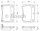 Дискові гальмівні колодки Bosch (0 986 424 711)