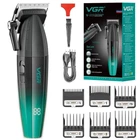 Машинка для стрижки волос аккумуляторная Professional Turbo с разными насадками VGR V-003