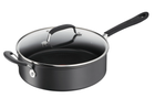 Patelnia Tefal Hard Titanium Pro z pokrywką czarna 28 cm (3168430330788)