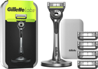 Станок для бритья мужской Gillette Labs с чистящим элементом дорожный футляр 5 лезвий 5 картриджей магнитная док-станция