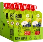 Упаковка пюре фруктового Bob Snail Яблуко-Груша-Чорниця для дітей від 6 місяців 90 г х 10 шт (4820219349556)