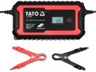 Зарядное устройство сетевое с LCD дисплеем 230 В к аккумуляторам 6 В - 2 А, 12 V - 10 А максимум 240 Ач YATO (YT-83002)