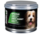 Влажный корм для собак AnimAll с кролем и кроличьей печенью