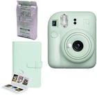 Фотокамера мгновенной печати Fujifilm INSTAX Mini 12 Mint / картридж / фотобумага 10 фото / фотоальбом