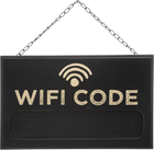 Крейдяна дошка Atmosphera Wifi Code чорна 35 x 22 см (3560231632229)