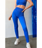 Спортивные бесшовные леггинсы - Giulia - LEGGINGS RIB - L/XL - Amparo blue