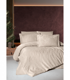Комплект постельного белья Jacquard Satin First Choice - First Choice - JS-29 Herra Cappuccino - Евро - Бежевый