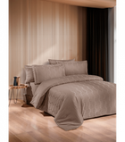 Комплект постельного белья Jacquard Satin First Choice - First Choice - JS-240 Norel Wicker - Евро - Бежевый