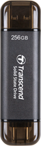 SSD диск Transcend ESD310C 256GB USB Type-A/USB Type-C 3D NAND (TS256GESD310C) External