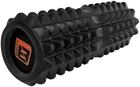 Масажний ролик-валик для МФР та йоги EasyFit Solid Roller 33х13 см ролер-масажер для спини, ніг, рук та шиї EF-2052-BK Чорний (56003490)