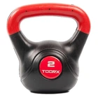 Гіря вінілова Toorx PVC 2 кг Black/Orange (KRP-2)