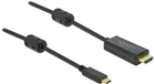 Кабель Delock USB Type-C – HDMI 4K 60Hz 1 м Black (4043619859696)