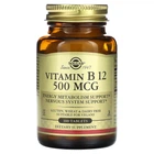 Витамин В12 Solgar (Vitamin B12) 500 мкг 100 таблеток