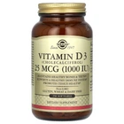 Натуральный витамин Д3 Solgar (Vitamin D3) 25 мкг 1000 МЕ 250 капсул