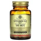 Натуральный витамин K2 Solgar (Natural Vitamin K2) 100 мкг 50 вегетар ианских капсул