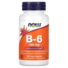 Витамин В6 Now Foods (Vitamin B6) 100 мг 100 капсул