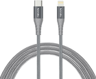 Кабель Nevox Lightning - USB-C 2M Grey (4250686408867)