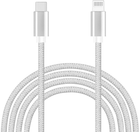 Кабель alkaya Speed Flex Braided USB-C - Lightning 15W 1M White (CL-60005)