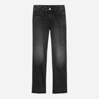 Jeansy regular fit młodzieżowe dziewczęce GAP 789592-00 152-157 cm Czarne (1200116598760)