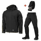 Форма M-Tac Куртка SoftShell та Штани Aggressor Gen.II Flex + Подарунок ремінь Кобра Black розмір XL